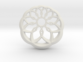 Growing Wheel in White Natural Versatile Plastic