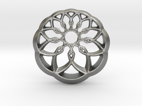Growing Wheel in Natural Silver