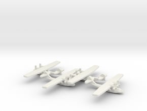 US PBY Catalina Flying Boat (x4) in White Natural Versatile Plastic