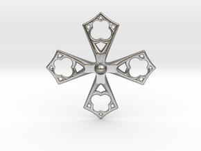 Amz. Cross in Natural Silver