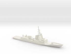 1/700 Scale HMAS Hobart D-39 Class Destroyer in White Natural Versatile Plastic