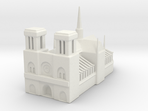 Notre Dame de Paris 1/1000 in White Natural Versatile Plastic