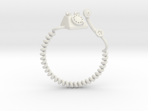Old Telephon Ring in White Natural Versatile Plastic: 9 / 59