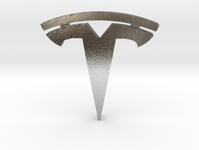 Tesla pendant in Natural Silver