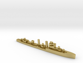 HMS Faulknor 1:1800 WW2 destroyer in Natural Brass