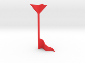 [1DAY_1CAD] FLAG_TRIANGLE in Red Processed Versatile Plastic