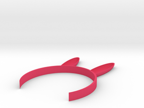 [1DAY_1CAD] BUNNY EARS HEADBAND in Pink Processed Versatile Plastic