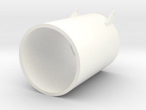 SEEHUND Typ127 XXVII 1:24 Turmsüll (lang) in White Processed Versatile Plastic