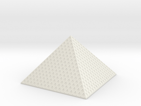 Louvre Pyramid 1/200 in White Natural Versatile Plastic