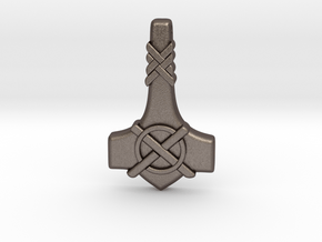 Thor's Hammer Mjolnir  - Type-1 in Polished Bronzed-Silver Steel