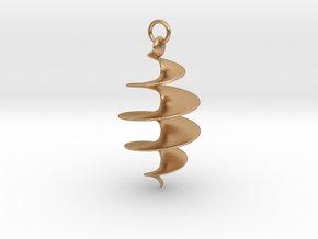Spiral Pendant in Natural Bronze