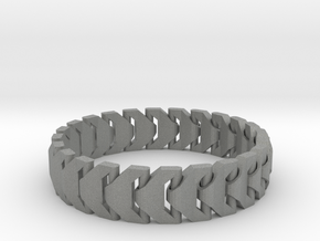 Large Articulating Print in Place Bracelet Version in Gray PA12