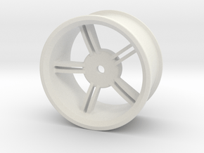 Drift Wheels 6mm offset in White Natural Versatile Plastic
