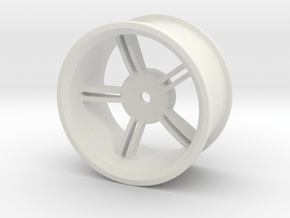 Drift Wheel 8mm Offset in White Natural Versatile Plastic
