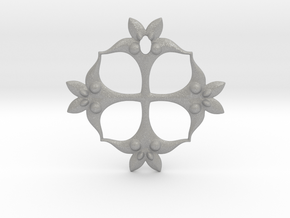 Floral Pendant in Aluminum