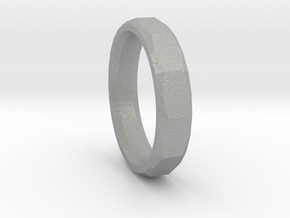 Geometric Men's ring in Aluminum