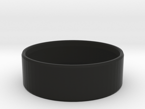 Simplistic Men's Ring  in Black Premium Versatile Plastic: 10 / 61.5