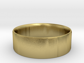Simplistic Men's Ring  in Natural Brass: 10 / 61.5