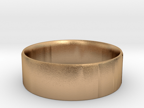 Simplistic Men's Ring  in Natural Bronze: 10 / 61.5
