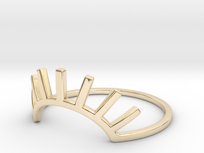 See No Evil Ring in 14k Gold Plated Brass: 5 / 49