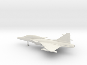 Saab JAS.39D Gripen in White Natural Versatile Plastic: 1:160 - N