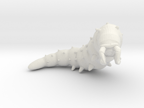 Giant Worm 1/60 miniature for fantasy games rpg in White Premium Versatile Plastic