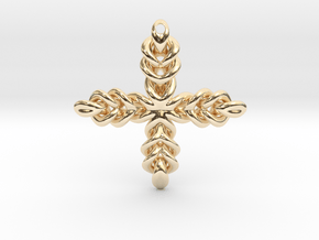 Knot Cross in 14K Yellow Gold