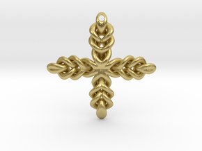 Knot Cross in Natural Brass