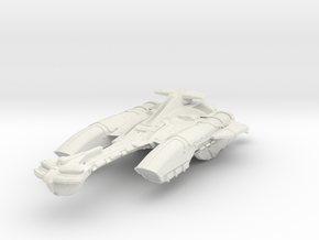 Klingon N''Par Class AssaultCruiser 5.4" in White Natural Versatile Plastic