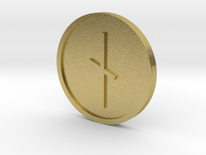 Nyd Coin (Anglo Saxon) in Natural Brass