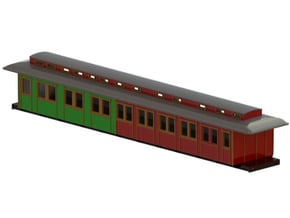 BCo1 model 01 - Swedish passenger wagon in Tan Fine Detail Plastic