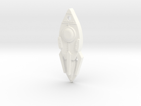 Rocket - Type-1 in White Processed Versatile Plastic: Small