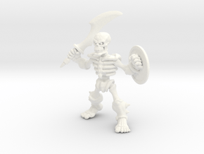 Bone Warrior in White Processed Versatile Plastic