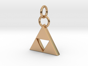 ZD Triforce Charm in Polished Bronze