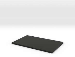 Blank Plaque #1 in Black Premium Versatile Plastic