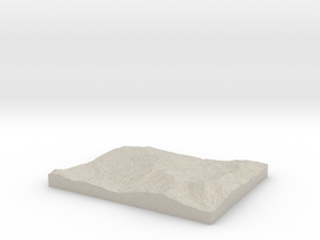 Model of Mont Brock in Natural Sandstone