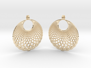 Helix Earrings in 14k Gold Plated Brass