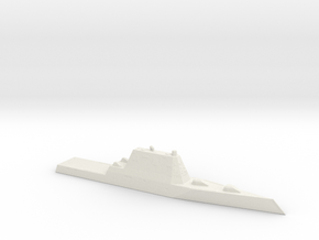 1/1250 Scale USS Zumwalt DDG-1000 Class in White Natural Versatile Plastic