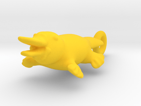 Platypus Neclace in Yellow Processed Versatile Plastic