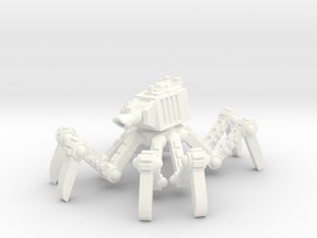 6mm - Spider tank in White Processed Versatile Plastic