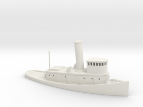 1/285 Scale 100-foot steel harbor tug Degolia in White Natural Versatile Plastic