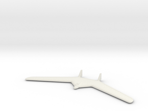 (1:144) Lippisch Forward Swept Flying Wing in White Natural Versatile Plastic