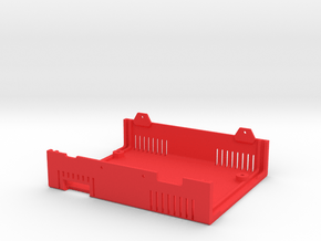 MiSTer Case Universal v5.x Bottom Shell (2/4) in Red Processed Versatile Plastic