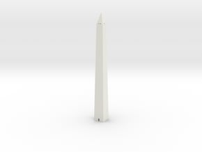 Washington Monument 1/1000 in White Natural Versatile Plastic