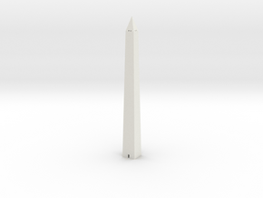 Washington Monument 1/500 in White Natural Versatile Plastic