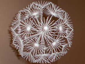 Dandelion in White Natural Versatile Plastic