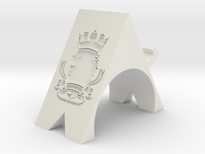 Royal Navy Phone Stand in White Natural Versatile Plastic: Small
