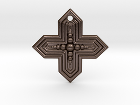 Cross in Polished Bronze Steel