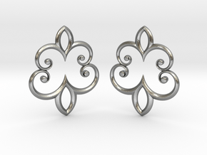 Earrings in Natural Silver