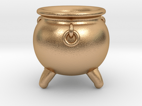 Cauldron miniature in Natural Bronze